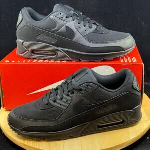 Nike Air Max 90 Recraft Triple Black CN8490-003 Men's Retro Running Sz 8.5 New